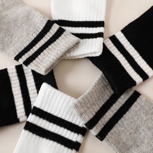 3-pairs Toddler / Kid Plain Striped Socks