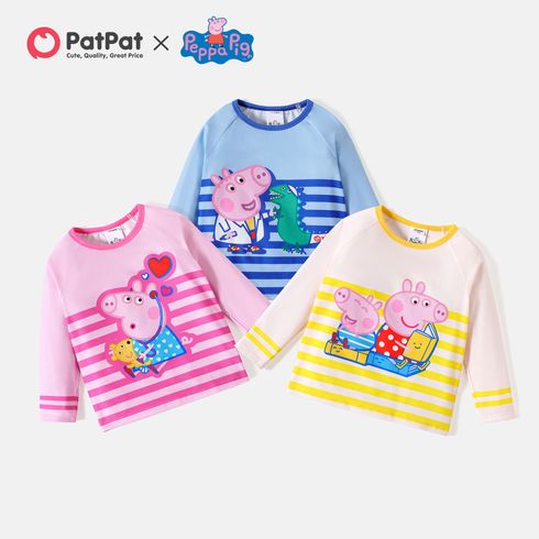 Peppa Pig Criança Unissexo Infantil Porco Manga comprida T-shirts