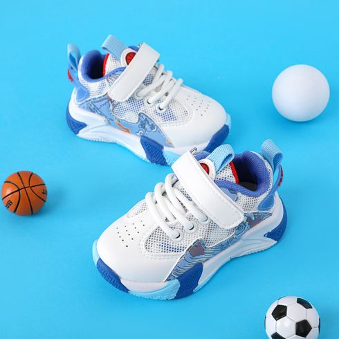 Toddler Boys Graphic Mesh Breathable Blue Sneakers