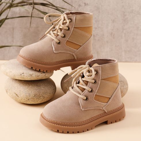 Toddler / Kid Colorblock Lace Up Front Boots