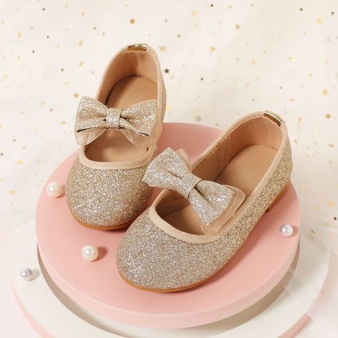 Toddler / Kid Allover Glitter Decor Bow Mary Jane Shoes