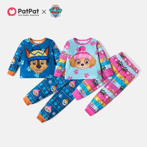 PAW Patrol 2pcs Toddler Girl/Boy Allover Print Long-sleeve Tee and Pants Pajamas Set