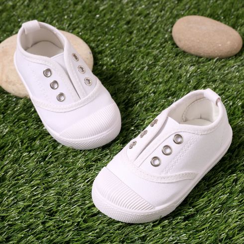 Bambino piccolo Unisex Essenziale Tinta unita Scarpe casual Bianco big image 3