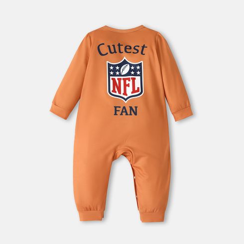 NFL Family Matching Long-sleeve Graphic Hoodies Brown big image 3