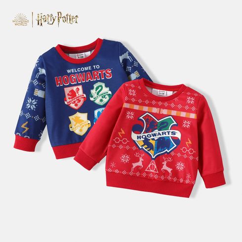 Harry Potter Baby Boy Christmas Graphic Long-sleeve Sweatshirt