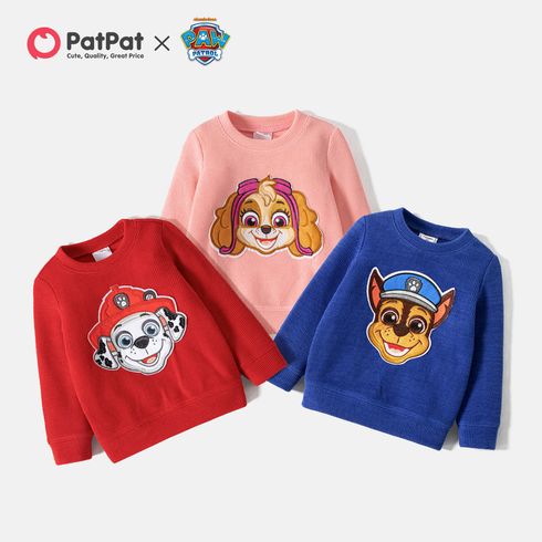 PAW Patrol Toddler Girl/Boy Embroidered Ribbed Pullover Sweatshirt