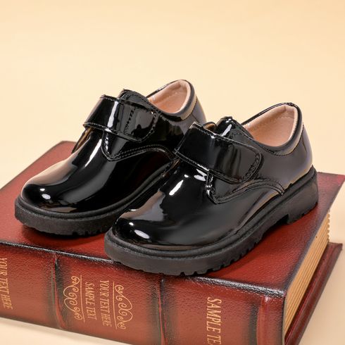 Toddler / Kid Minimalist Velcro Black Dress Shoes