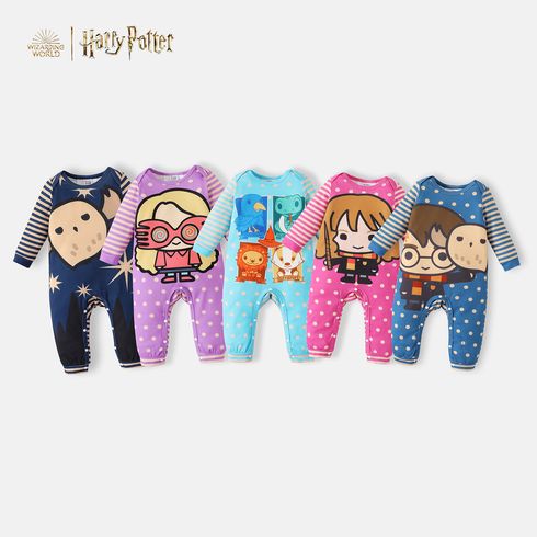 Harry Potter 1 unidade Bebé Menino Costuras de tecido Casual Manga comprida Macacão