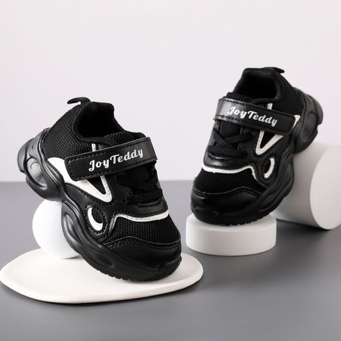 Toddler / Kid Letter Graphic Fashion Black Sneakers