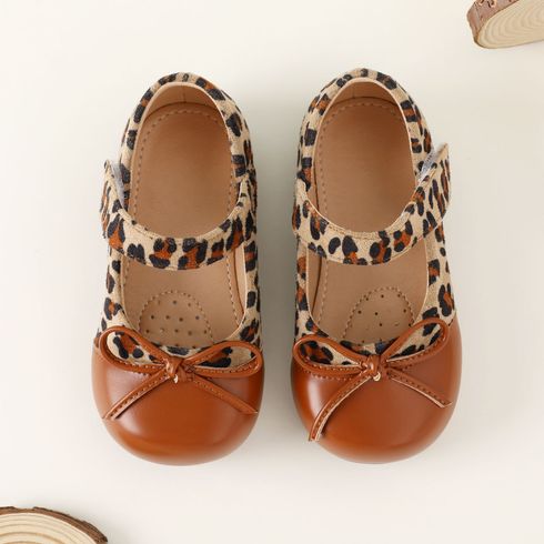 Toddler / Kid Leopard Panel Bow Flats