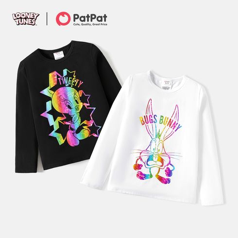 Looney Tunes Kid Boy/Kid Girl Laser Character Print Cotton Long-sleeve Tee