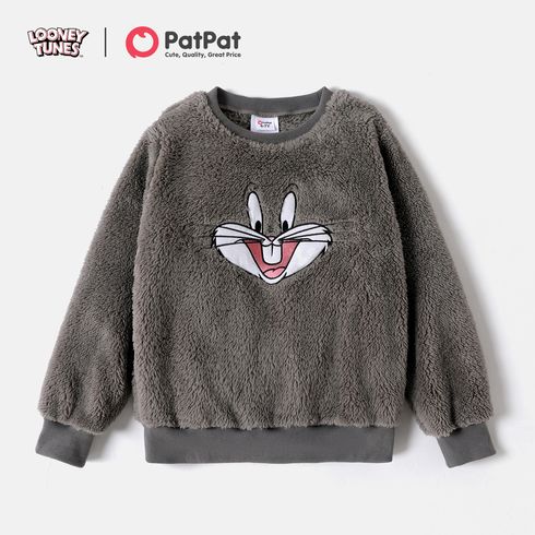 Looney Tunes Kid Girl/Boy Bugs Bunny Embroidered Fuzzy Fleece Sweatshirt