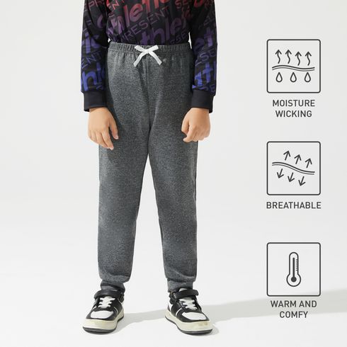 Activewear Kid Boy Solid Color Elasticized Pants