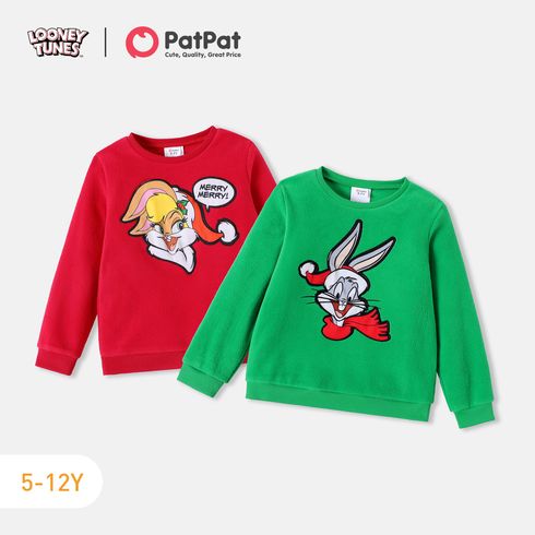 Looney Tunes Kid Girl/Boy Christmas Cotton Polarfleece Pullover Sweatshirt