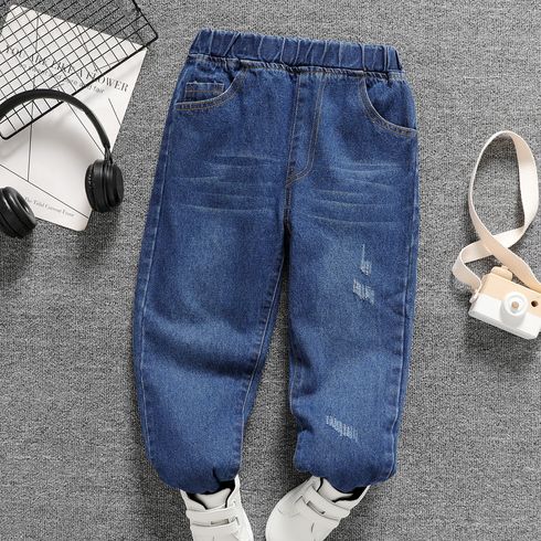 Kid Boy Casual Elasticized Cotton Denim Jeans