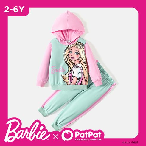 Barbie 2 unidades Criança Menina Com capuz Avant-garde conjuntos de moletom