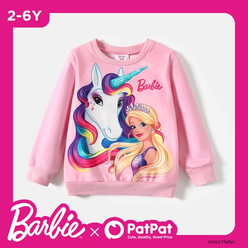 Barbie 1 pièce Enfant en bas âge Fille Doux Sweat-shirt