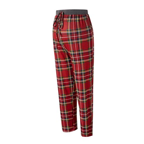 Maternity Plaid Drawstring Waist Wide Leg Casual Pants
