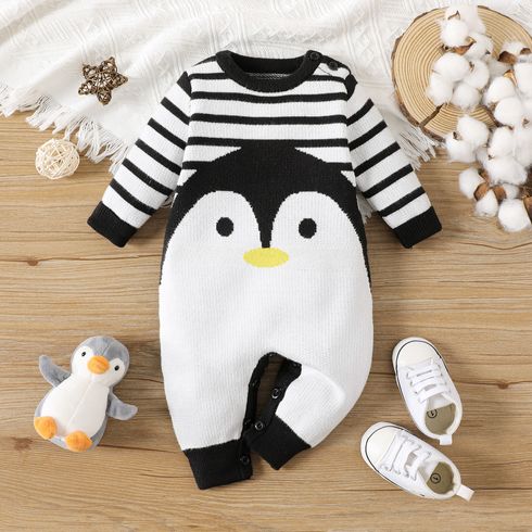 Neonato Unisex Pinguino Infantile Manica lunga Tute