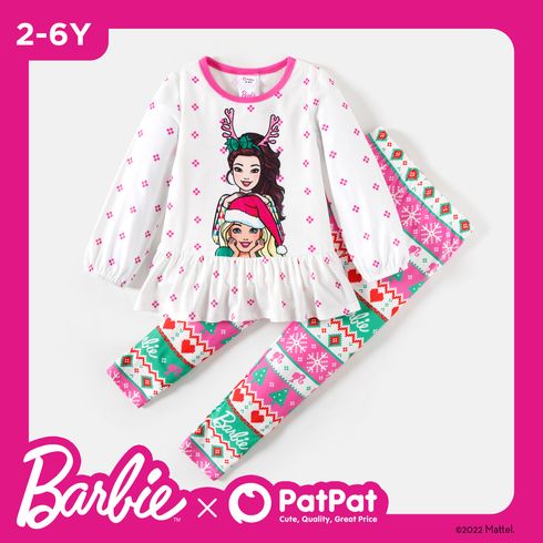 Barbie 2-piece Toddler Girl Character Graphic Christmas Set