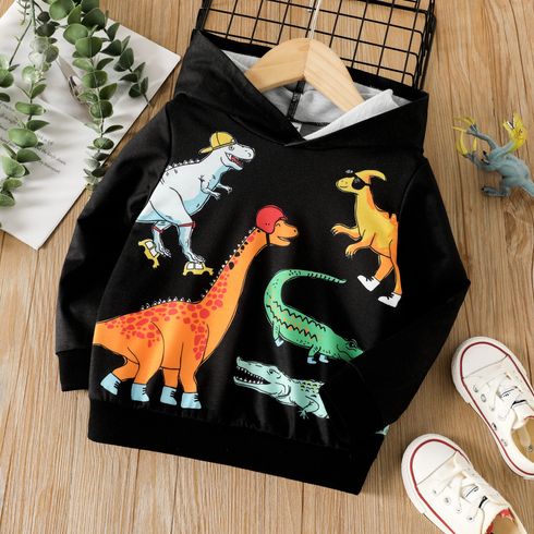 Toddler Boy Animal Dinosaur Print Hoodie Sweatshirt
