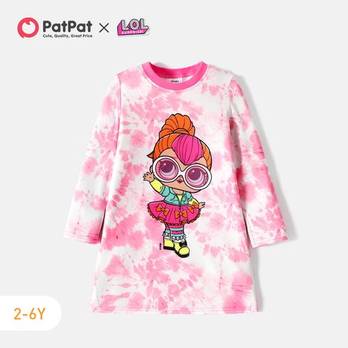 L.O.L. SURPRISE! Toddler Girl Tie Dyed Long-sleeve Dress
