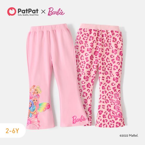 Barbie Toddler Girl Leopard/ Character Print Elasticized Flared Pants
