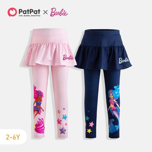 Barbie Toddler Girl Star Print Ruffle Skirt Leggings