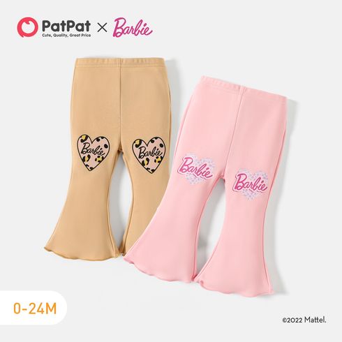 Barbie Baby Girl Graphic Print Flared Pants