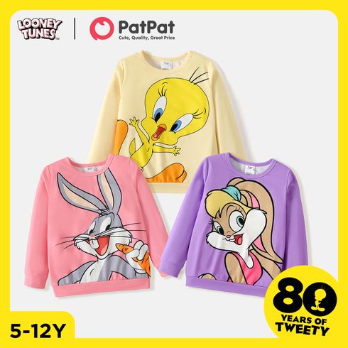Looney Tunes Kid Girl Characters Print Pullover Sweatshirt