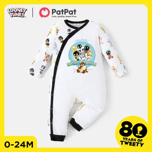 Looney Tunes Baby Boy/Girl Front Buttons Long-sleeve Jumpsuit