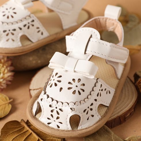 Baby / Toddler Hollow Out Sandals Prewalker Shoes White big image 4