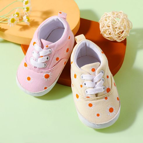 Baby / Toddler Daisy Pattern Lace-up Prewalker Shoes