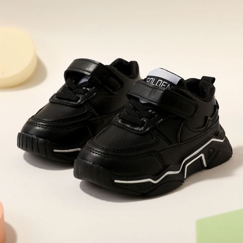 Toddler / Kid Fashion Black Sneakers Black big image 2