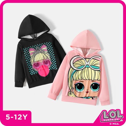L.O.L. SURPRISE! Kid Girl Character Print Hooded Sweatshirt