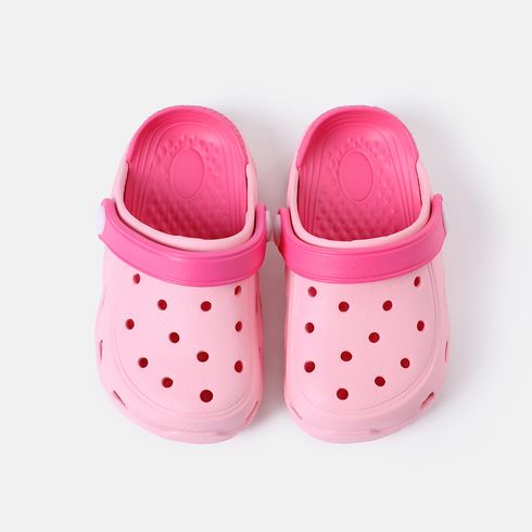 Toddler / Kid Hollow Out Vented Clogs Pink big image 3