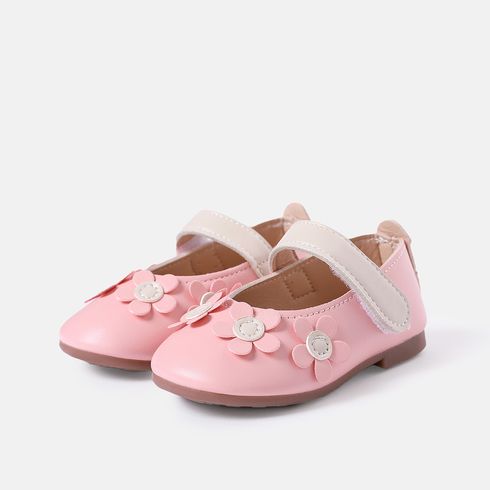 Toddler / Kid Pink Floral Decor Flats