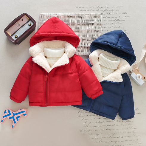 Baby Boy/Girl Thickened Thermal Fleece Lined Long-sleeve Quilted Winter Coat