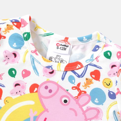 Peppa Pig Baby Boy/Girl Short-sleeve Graphic Print Tee or Romper Colorful big image 3