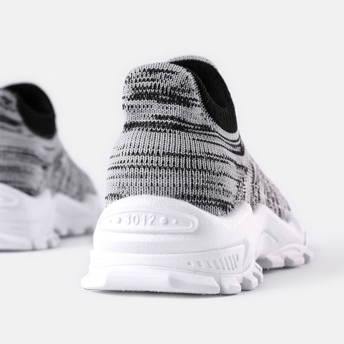 Kid Breathable Flying Woven Casual Shoes Grey big image 5