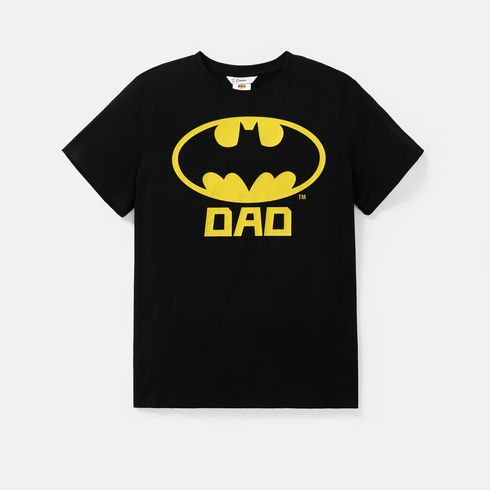 Batman Family Matching Cotton Short-sleeve Graphic Black Tee Black big image 4