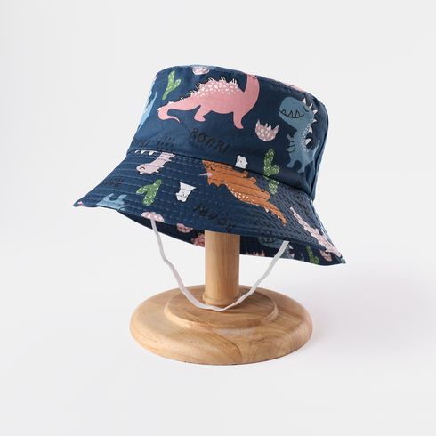cappello a secchiello con stampa di dinosauro dei cartoni animati per bambini piccoli