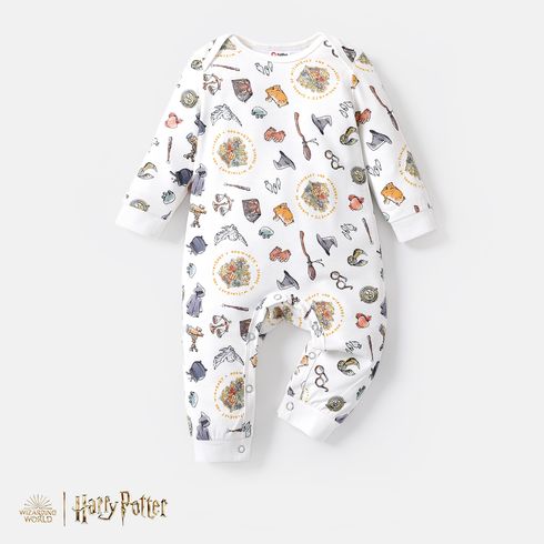 Harry Potter Baby Boy/Girl Graphic Print Long-sleeve Jumpsuit
