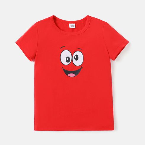 Enfants Unisexe Expressions faciales Manches courtes T-Shirt