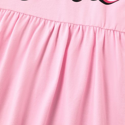 Barbie IP حريمي عقدة حلو فساتين وردي فاتح big image 5