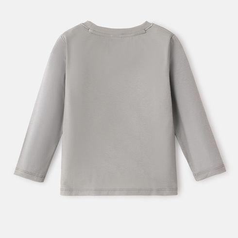 Thomas & Friends Toddler Boy Letter Print Long-sleeve Tee Grey big image 5