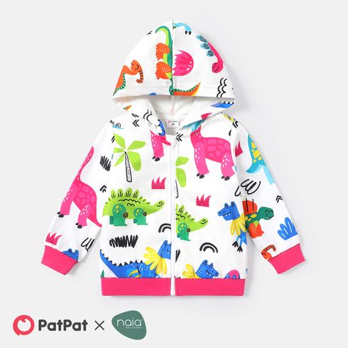 Naia Toddler Girl Animal Dinosaur Print Hooded Jacket