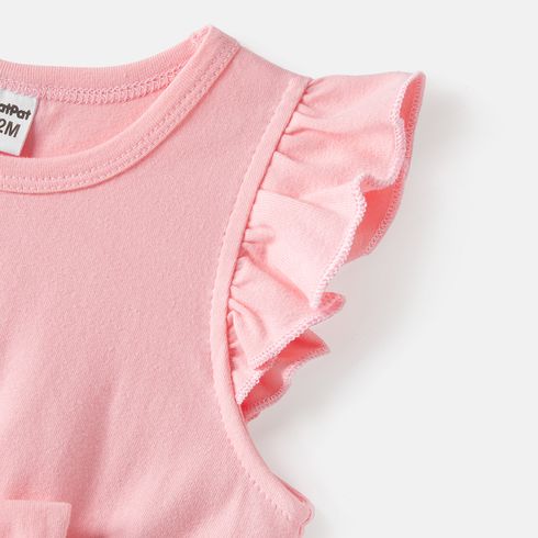 Look per tutta la famiglia Fiore grande Senza maniche Coordinati per tutta la famiglia Set Rosa big image 10