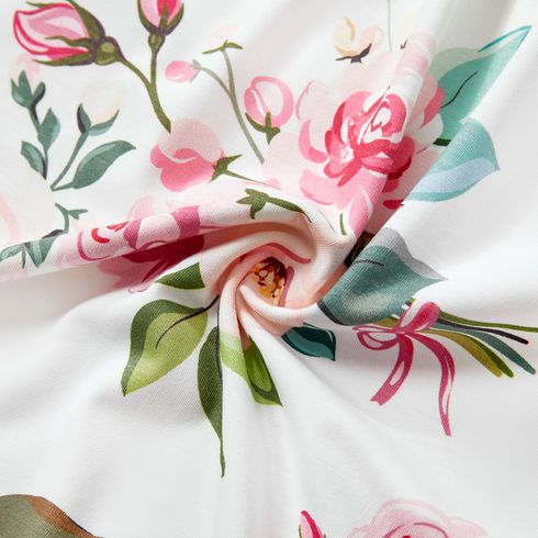 Look per tutta la famiglia Fiore grande Senza maniche Coordinati per tutta la famiglia Set Rosa big image 13