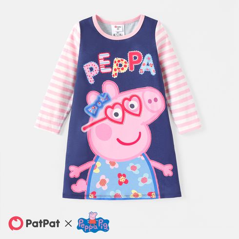Peppa Pig Toddler Girl Naia Striped Long-sleeve Dress